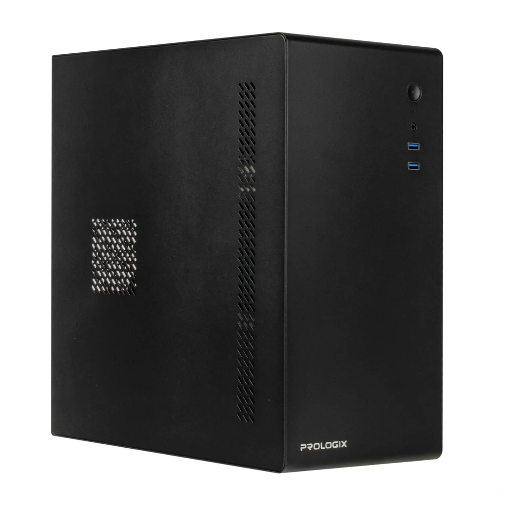 Корпус Prologix E105 400W 12см, 2xUSB3.0, Black UA