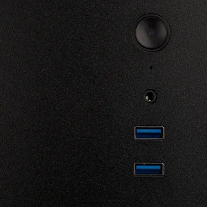 Корпус Prologix E105 400W 12см, 2xUSB3.0, Black UA
