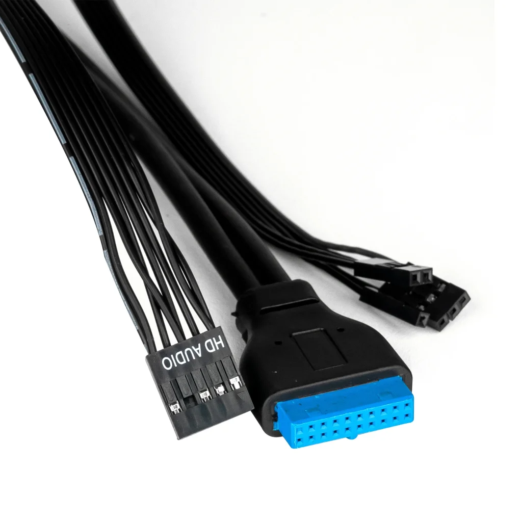 Корпус Prologix E105 400W 12см, 2xUSB3.0, Black UA