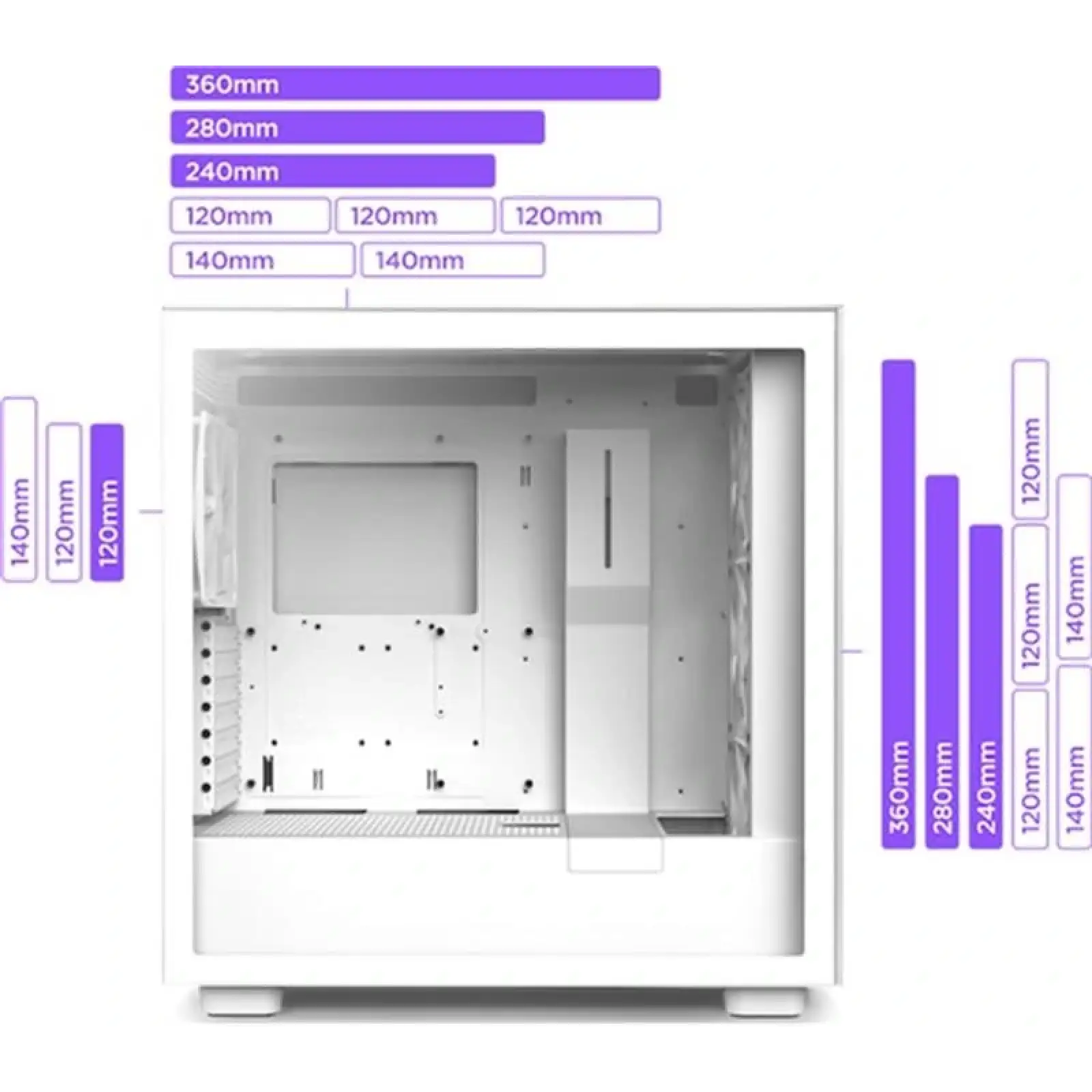 Корпус NZXT H7 Elite RGB White (CM-H71EW-02) без БЖ UA