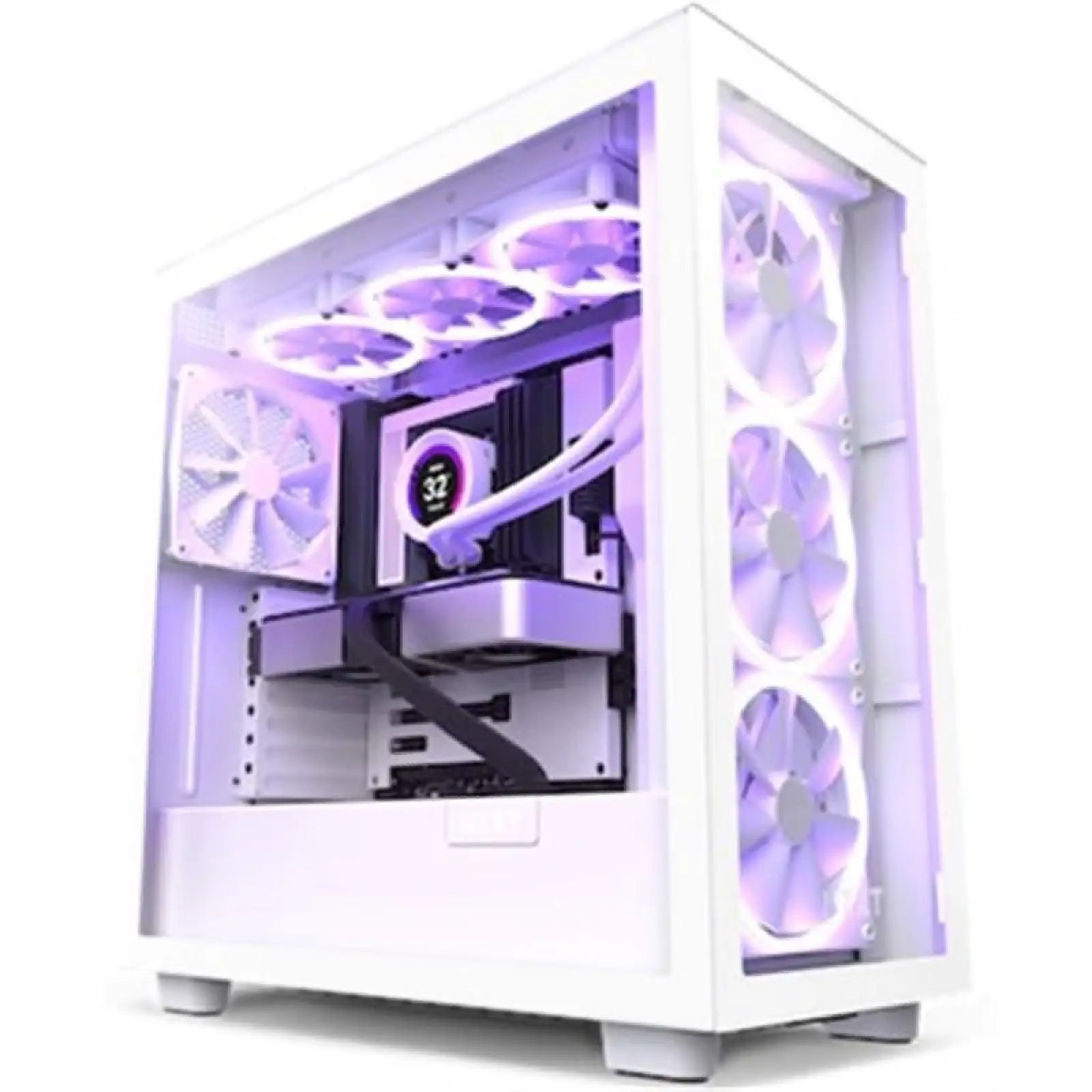 Корпус NZXT H7 Flow RGB White (CM-H71FW-R1) без БЖ UA