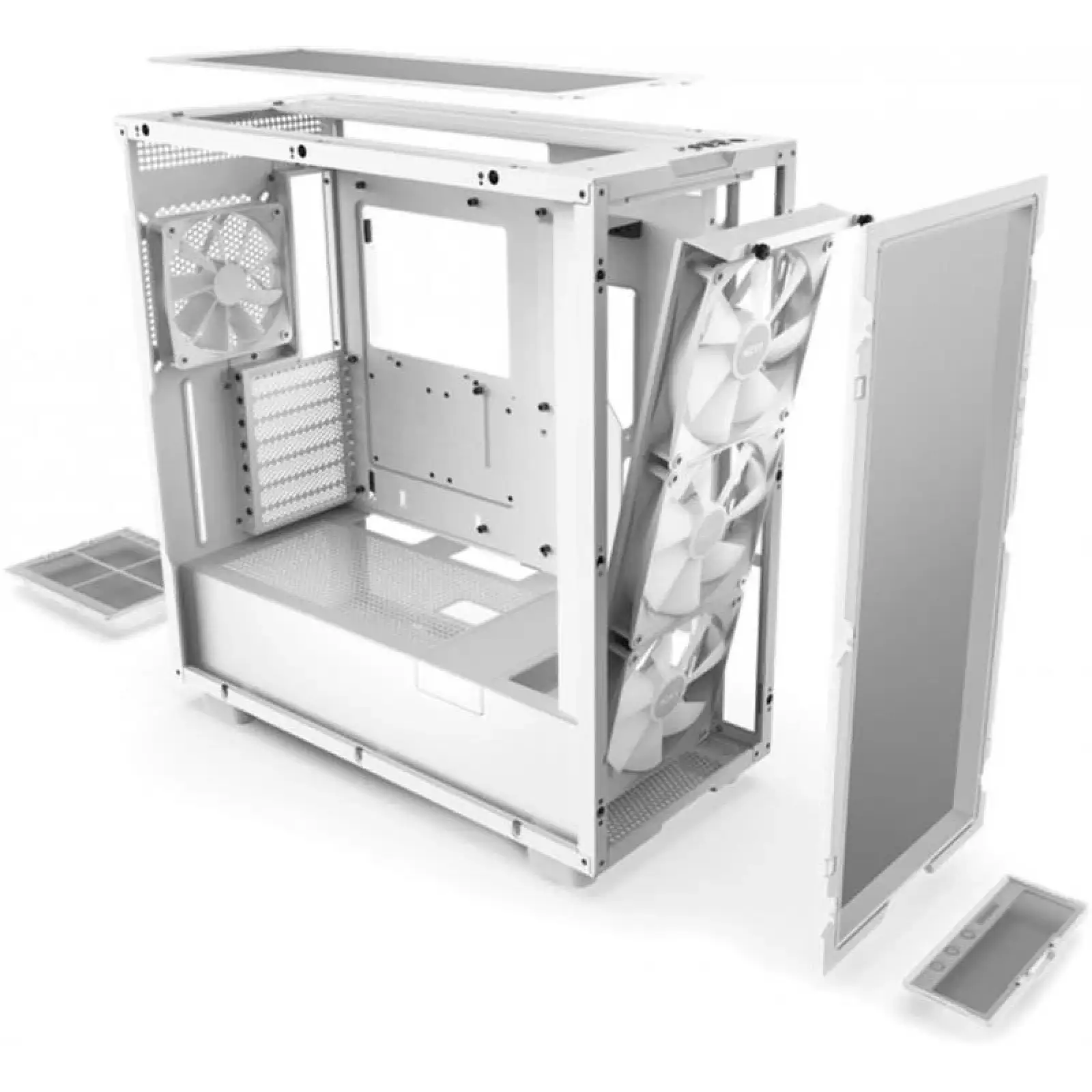 Корпус NZXT H7 Flow RGB White (CM-H71FW-R1) без БЖ UA