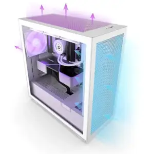 Корпус NZXT H7 Flow RGB White (CM-H71FW-R1) без БЖ UA