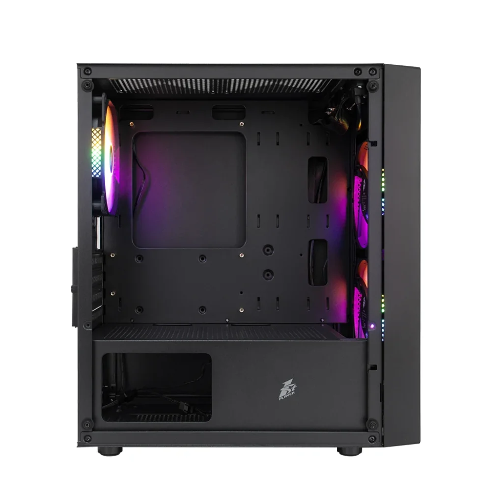Корпус 1stPlayer BS-2-BK-3F1 Black без БЖ UA