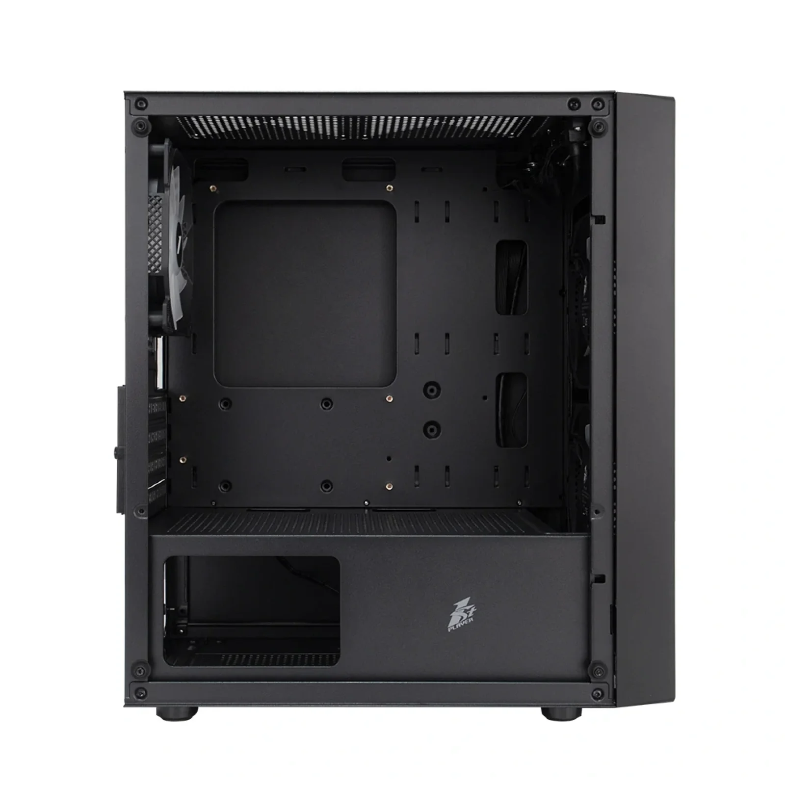 Корпус 1stPlayer BS-2-3F1-BK Black без БЖ UA