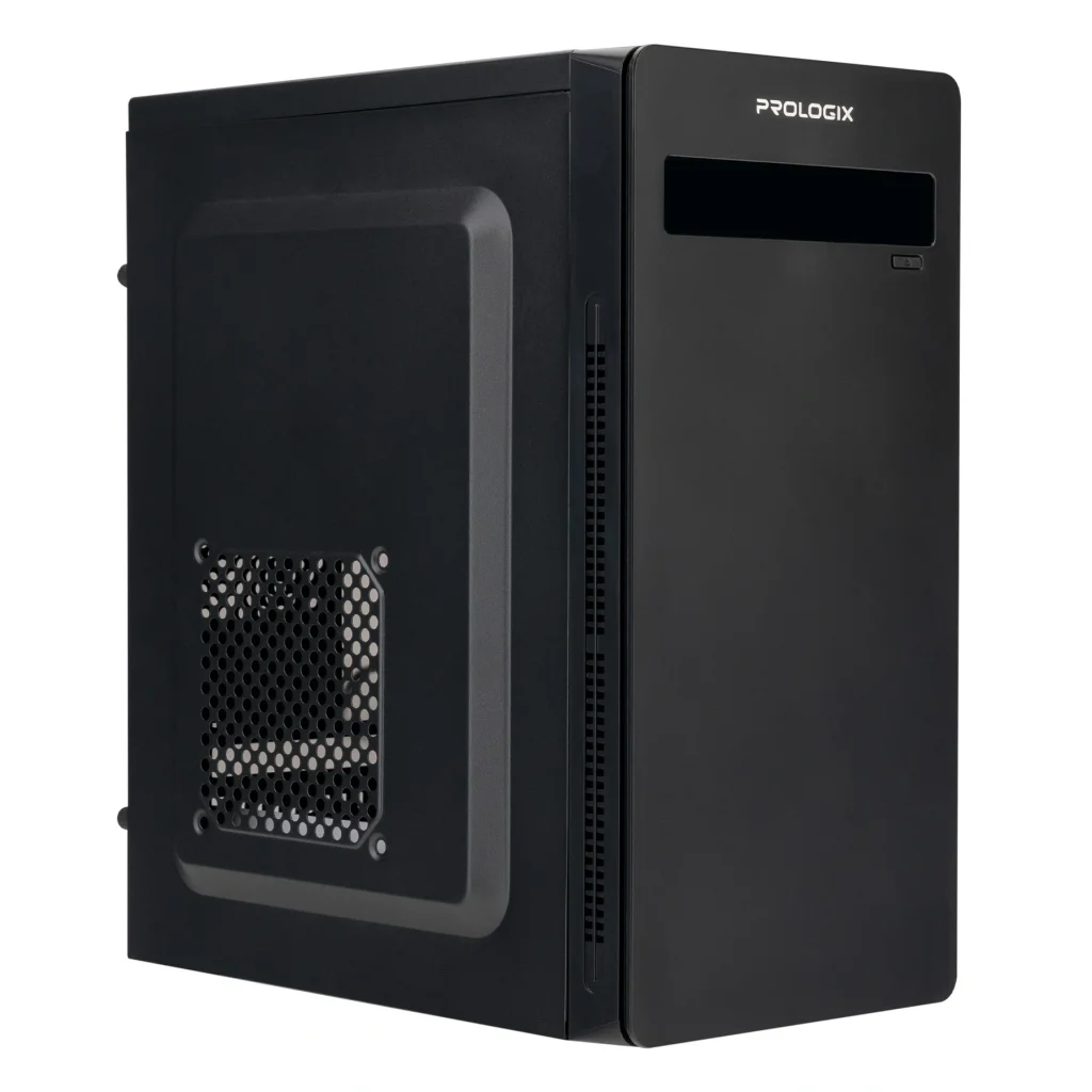 Корпус Prologix E101 500W 12см, 2xUSB3.0, Black UA