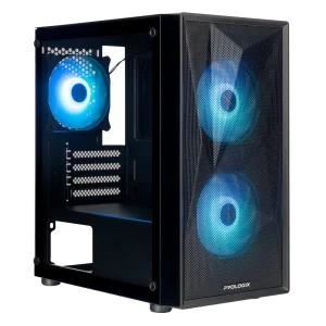 Корпус Prologix E102 Tempered Glass&Mesh 1xUSB2.0, 2xUSB3.0, Black UA