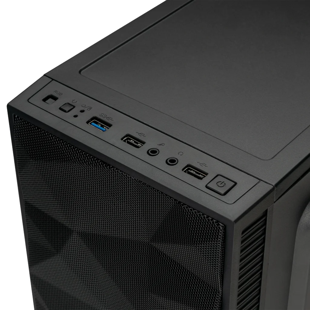 Корпус Prologix E104 Mesh 1xUSB2.0, 2xUSB3.0, Black UA