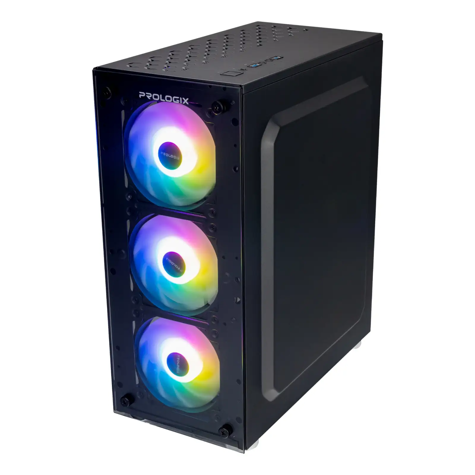 Корпус Prologix E103 Tempered Glass 2xUSB3.0, Black UA