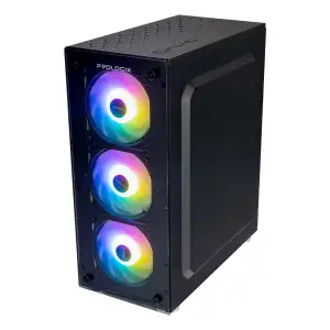 Корпус Prologix E103 Tempered Glass 2xUSB3.0, Black UA