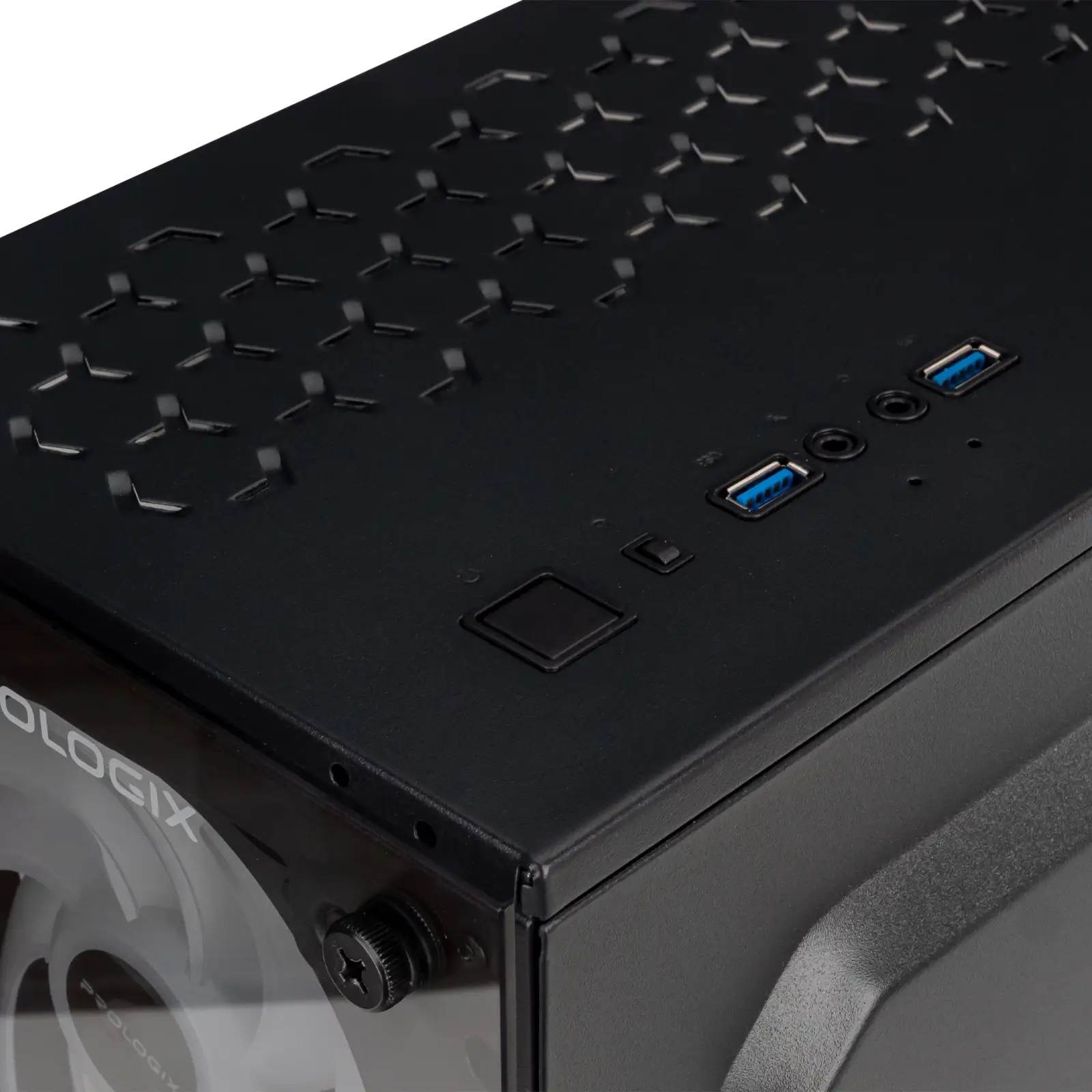 Корпус Prologix E103 Tempered Glass 2xUSB3.0, Black UA