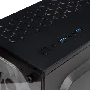 Корпус Prologix E103 Tempered Glass 2xUSB3.0, Black UA