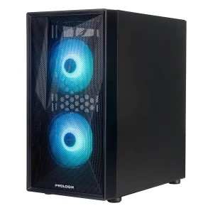 Корпус Prologix E102 Tempered Glass&Mesh 1xUSB2.0, 2xUSB3.0, Black UA
