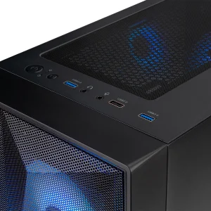 Корпус Prologix E102 Tempered Glass&Mesh 1xUSB2.0, 2xUSB3.0, Black UA