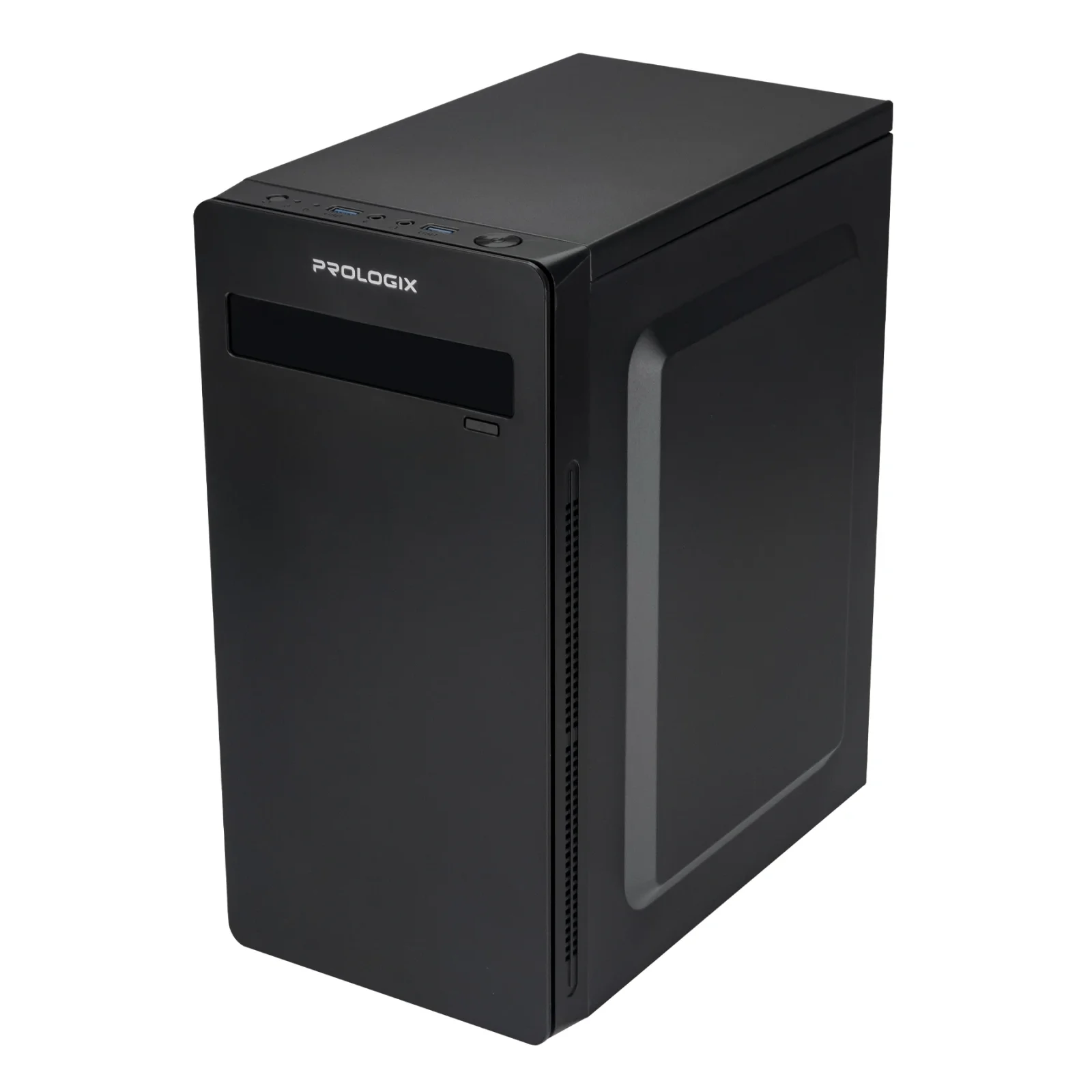 Корпус Prologix E101 500W 12см, 2xUSB3.0, Black UA