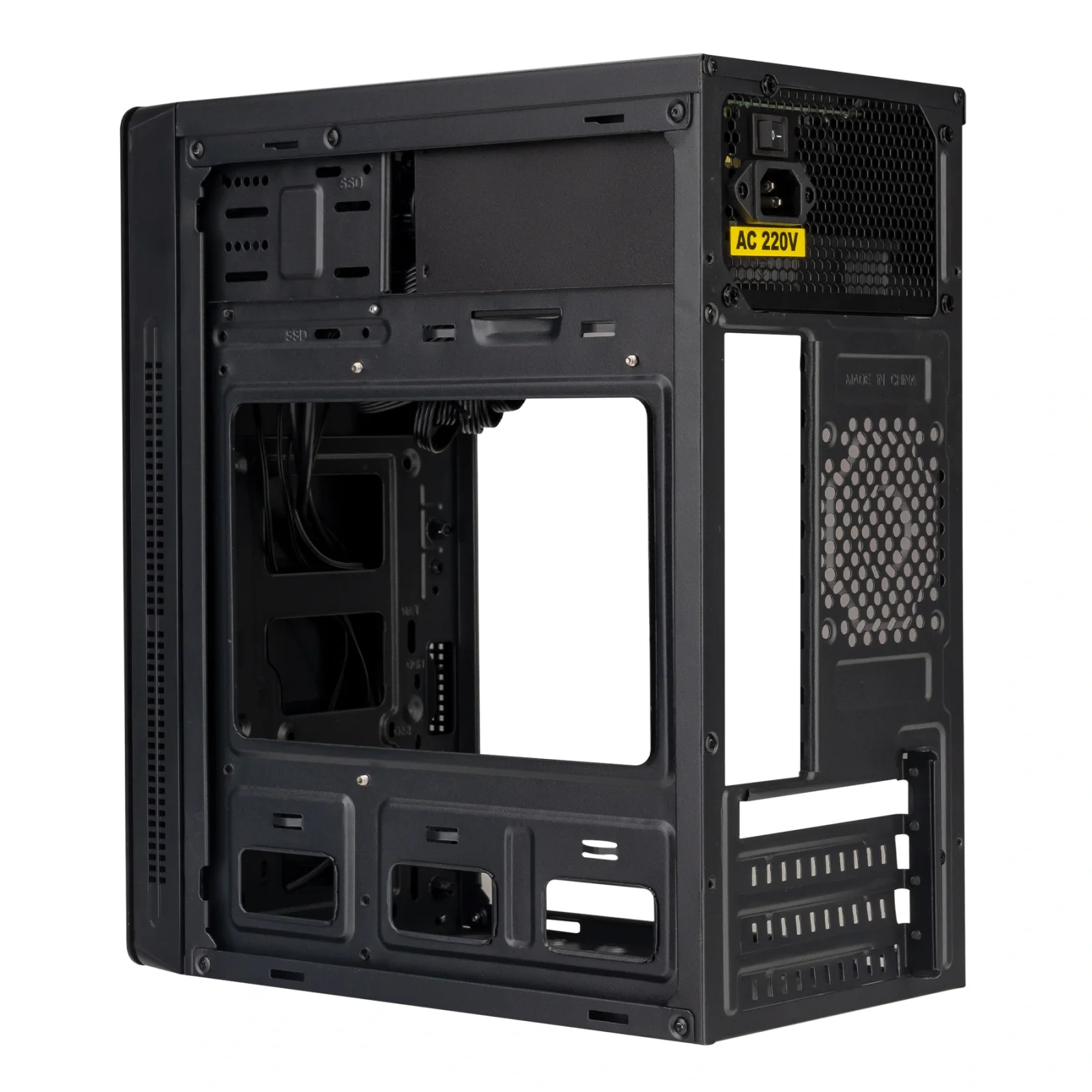 Корпус Prologix E101 500W 12см, 2xUSB3.0, Black UA