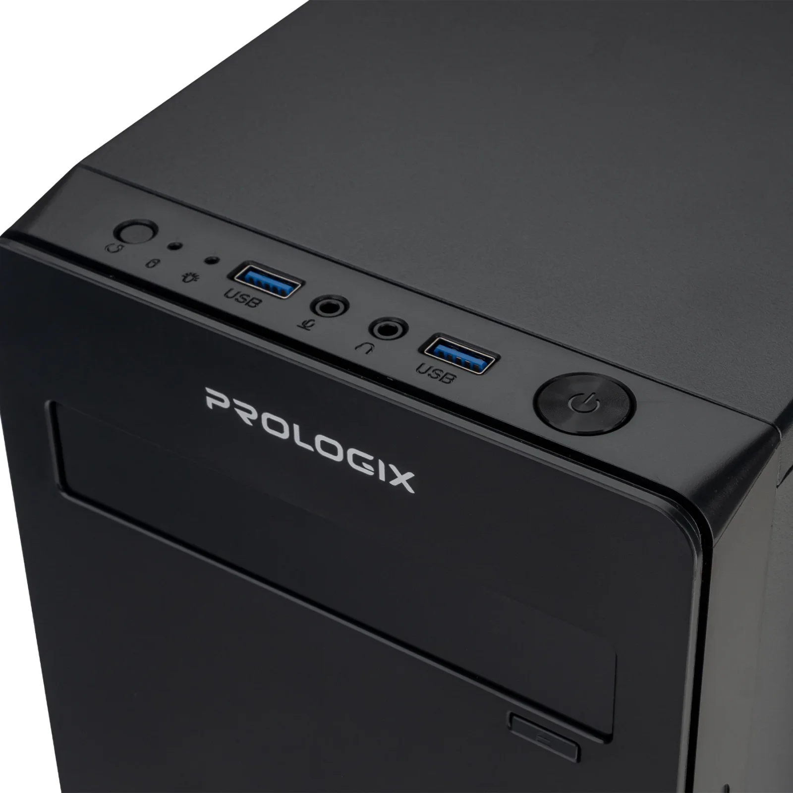 Корпус Prologix E101 500W 12см, 2xUSB3.0, Black UA