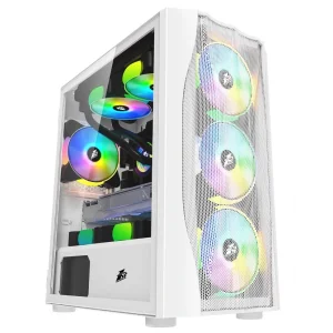 Корпус 1stPlayer X3-M-4F1-W-WH без БЖ UA