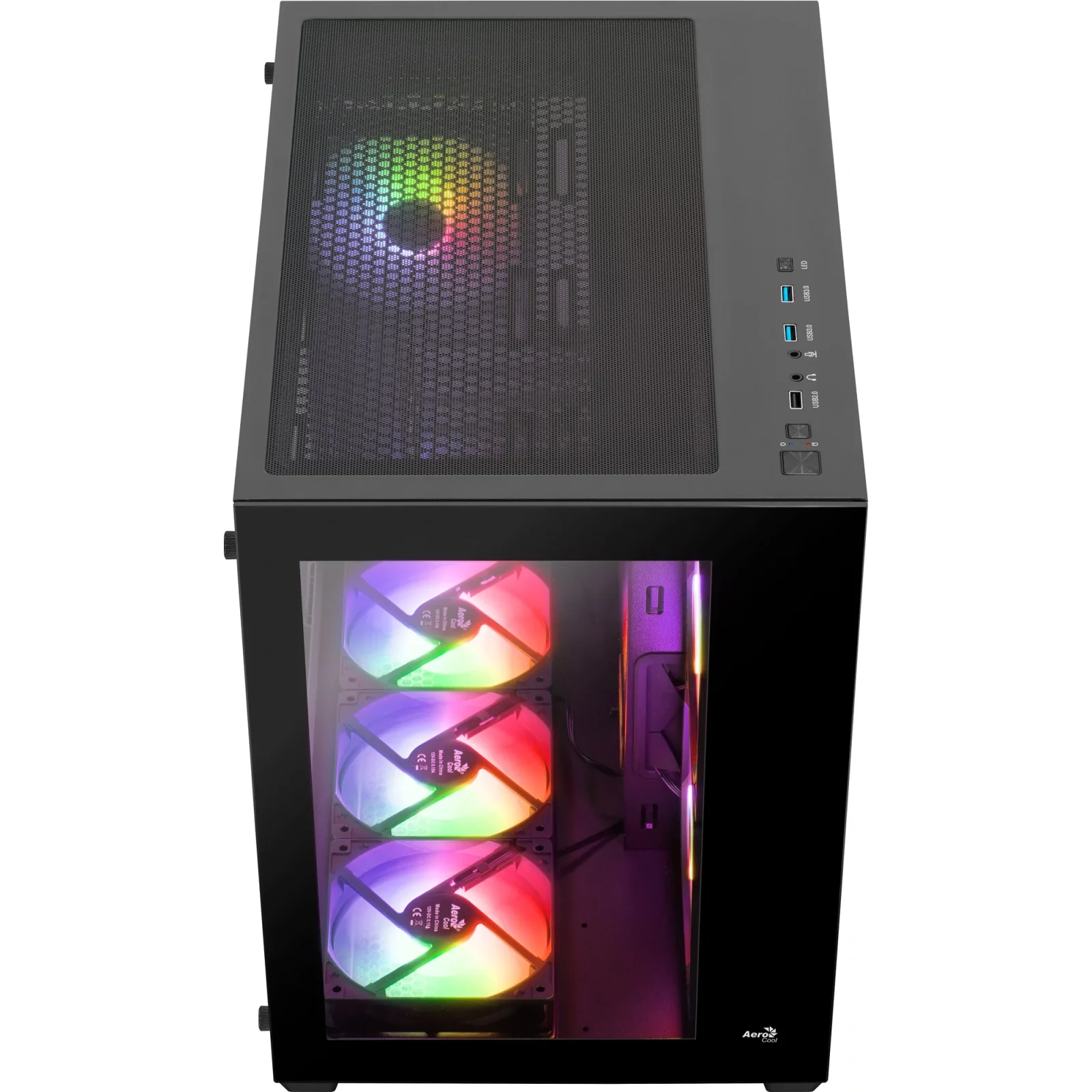 Корпус AeroCool Dryft-G-BK-v2 (ACCM-ES01163.11) Black без БЖ UA
