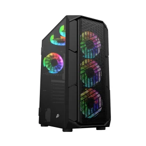 Корпус 1stPlayer XF-4F2(AP)-BK Black без БЖ UA