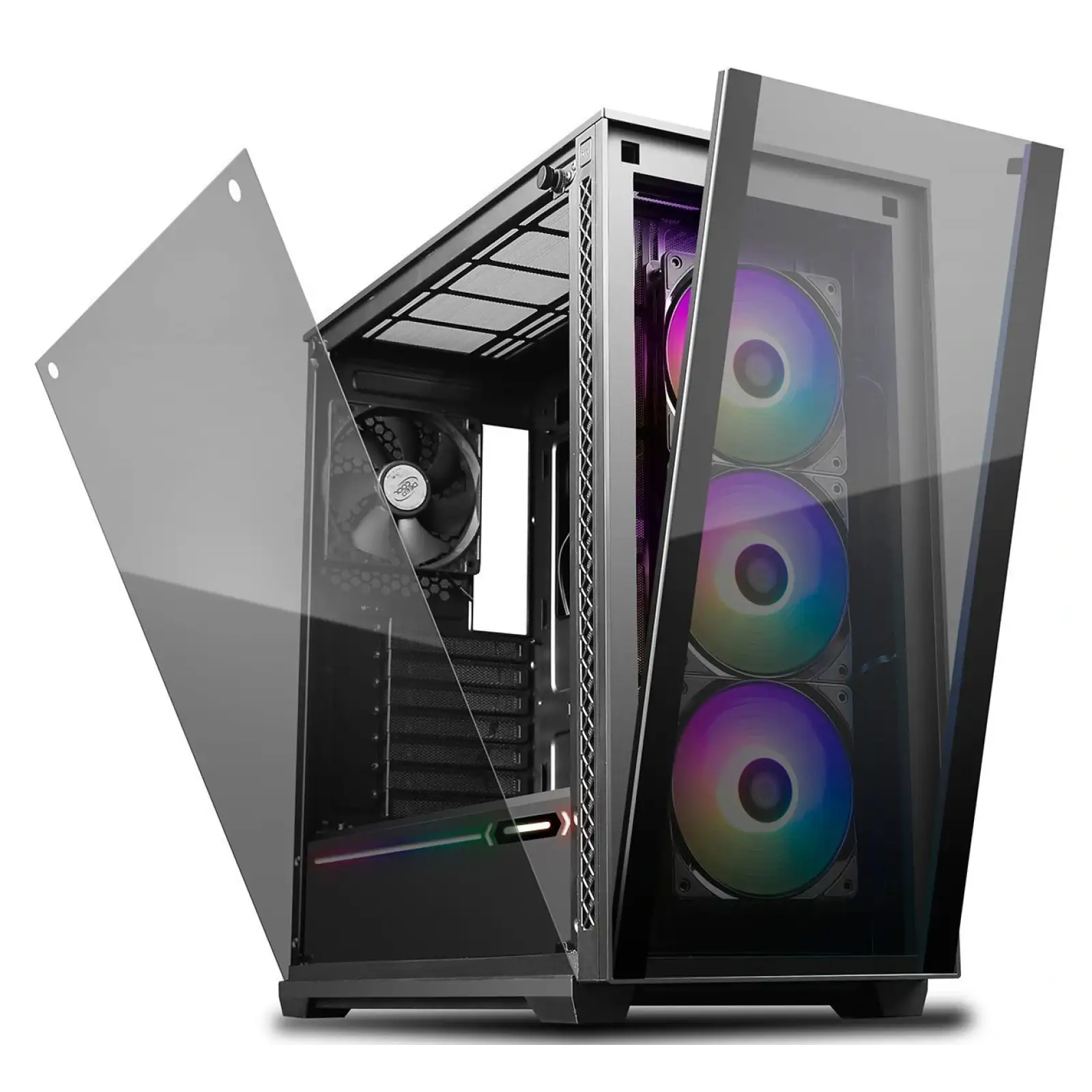 Корпус DeepCool Matrexx 70 ADD-RGB 3F Black (DP-ATX-MATREXX70-BKG0P-3F) без БЖ UA
