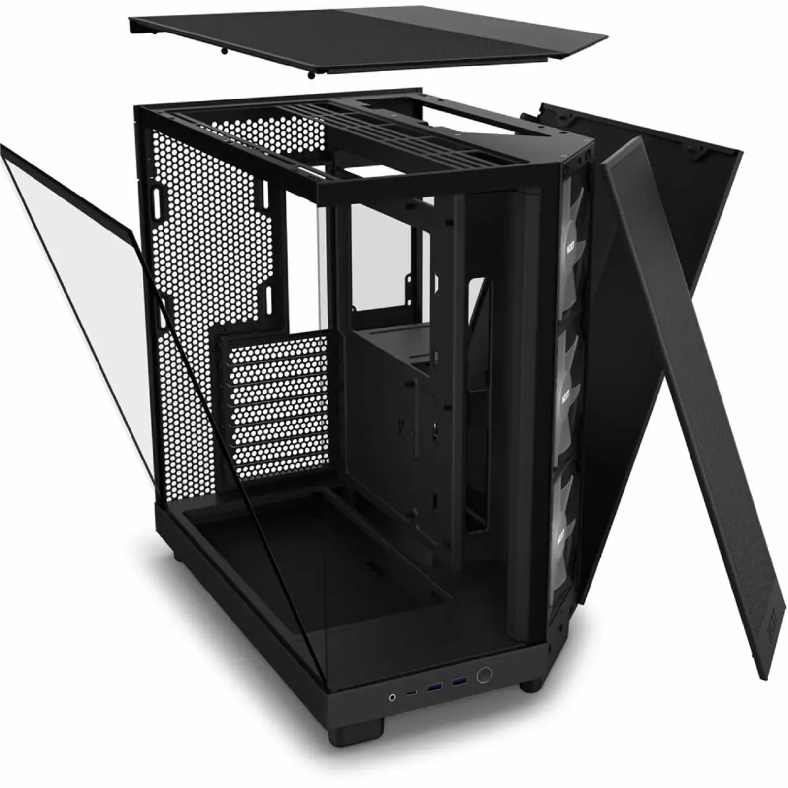 Корпус NZXT H6 Flow RGB Black (CC-H61FB-R1) без БП UA
