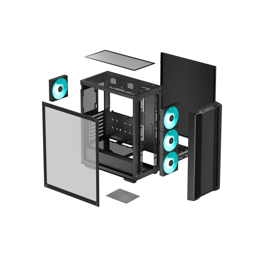 Корпус DeepCool CC560 V2 Black (R-CC560-BKGAA4-G-2) без БЖ UA