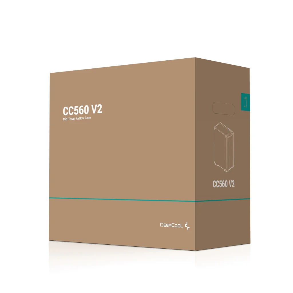 Корпус DeepCool CC560 V2 Black (R-CC560-BKGAA4-G-2) без БЖ UA