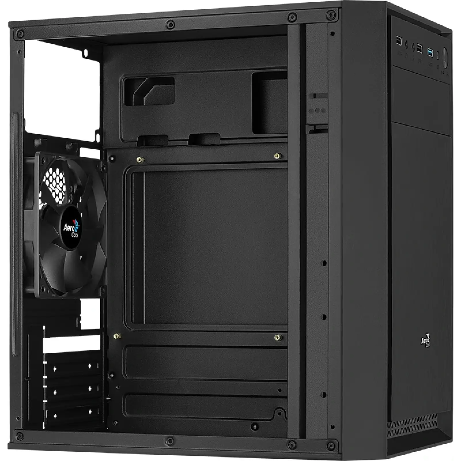 Корпус AeroCool CS-104-S-BK-v1 (ACCX-PC12003.11) Black + БП VX Plus 450 450W UA