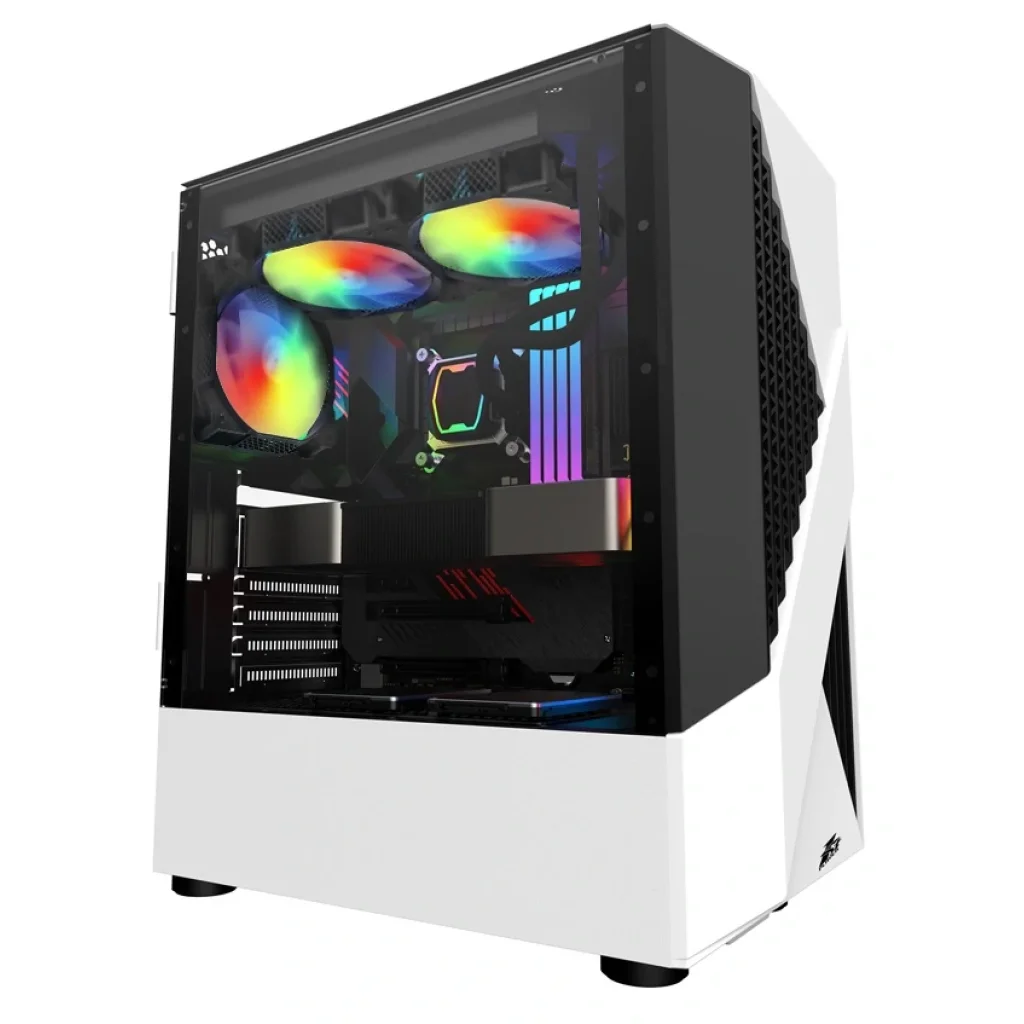 Корпус 1stPlayer F3-A-WH-4F1 White без БЖ UA