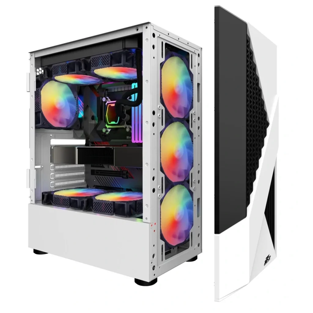 Корпус 1stPlayer F3-A-WH-4F1 White без БЖ UA