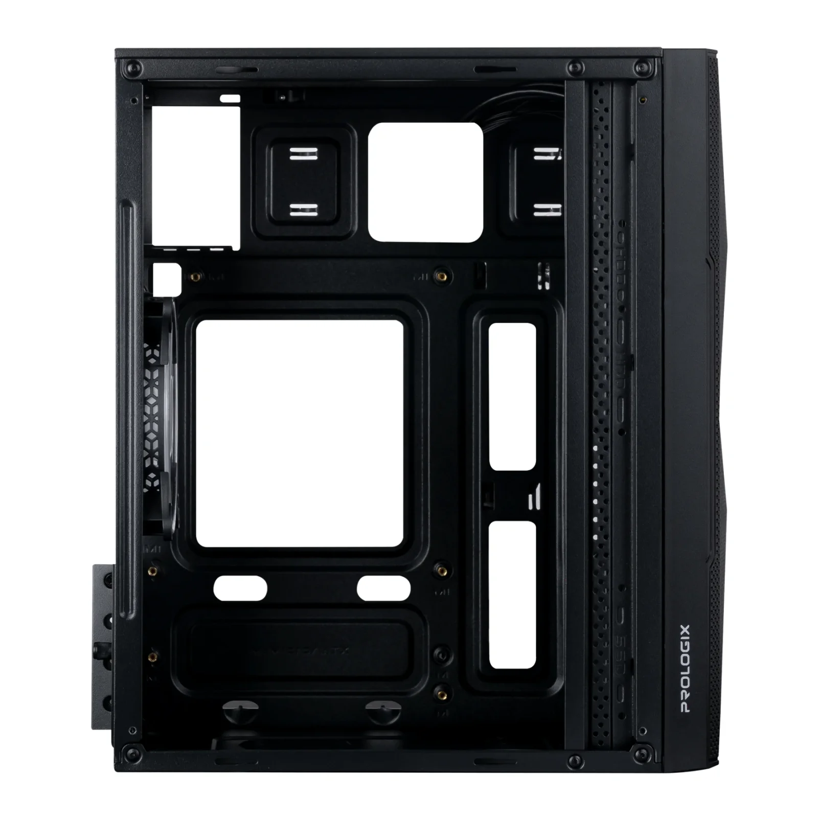 Корпус Prologix E113 Tempered Glass&Mesh Black, E113 Black UA