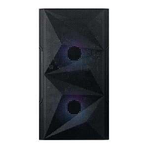 Корпус Prologix E113 Tempered Glass&Mesh Black, E113 Black UA