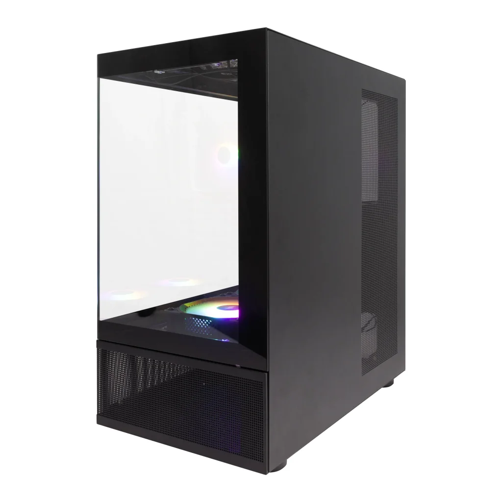 Корпус 1stPlayer Mi7-A-BK-2F7R-1F7 Black без БЖ UA