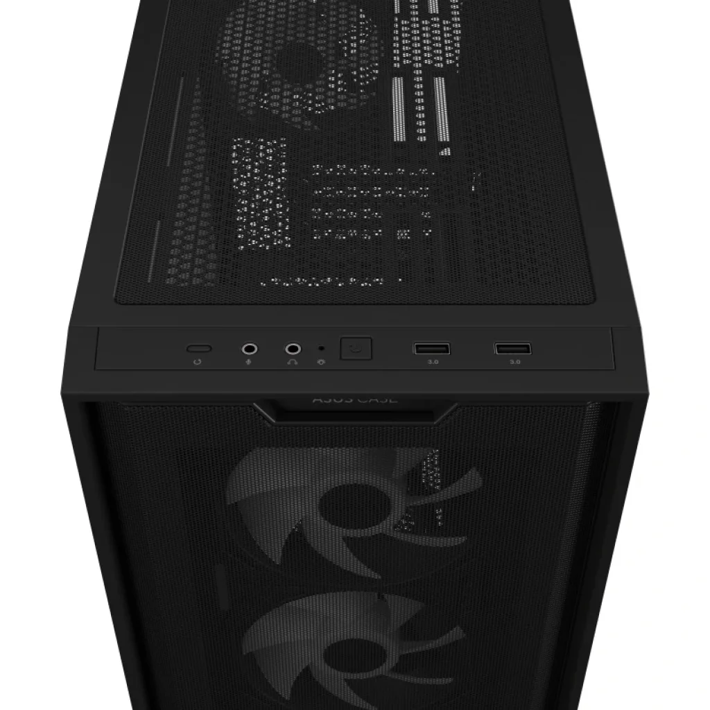 Корпус Asus A21 Plus Black Tempered Glass без БЖ (90DC00H0-B19010) UA