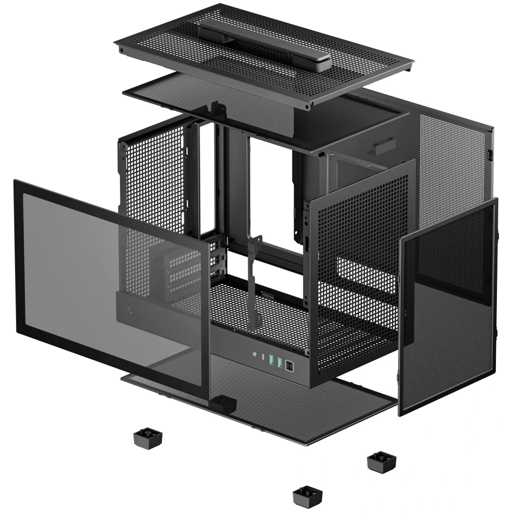 Корпус DeepCool CH160 Black (R-CH160-BKNGI0-G-1) без БЖ UA