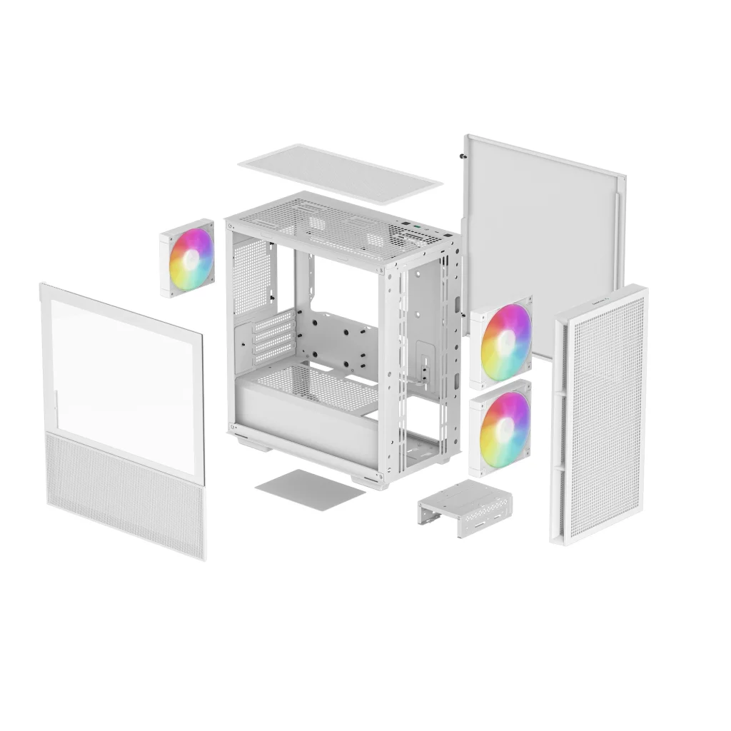 Корпус DeepCool CH360 White (R-CH360-WHAPE3-G-1) без БЖ UA