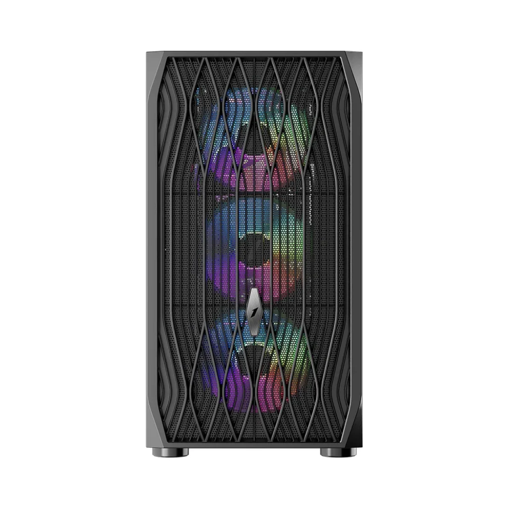 Корпус 1stPlayer AY7-BK-4F1 Black без БЖ UA