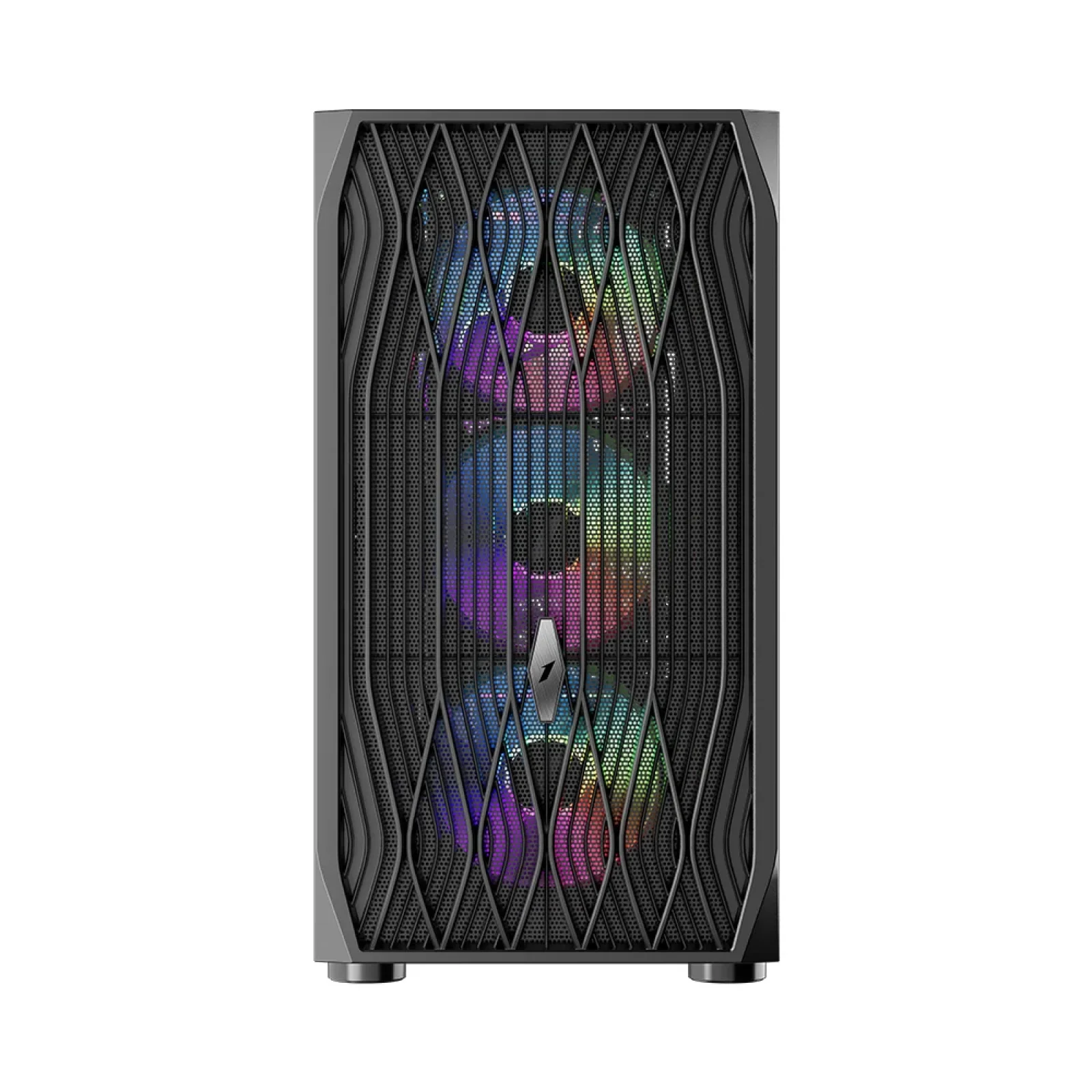 Корпус 1stPlayer AY7-BK-4F1 Black без БЖ UA