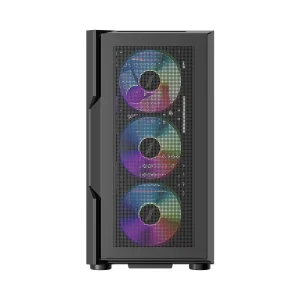 Корпус 1stPlayer T7-P-4F2(AP) Black без БП UA