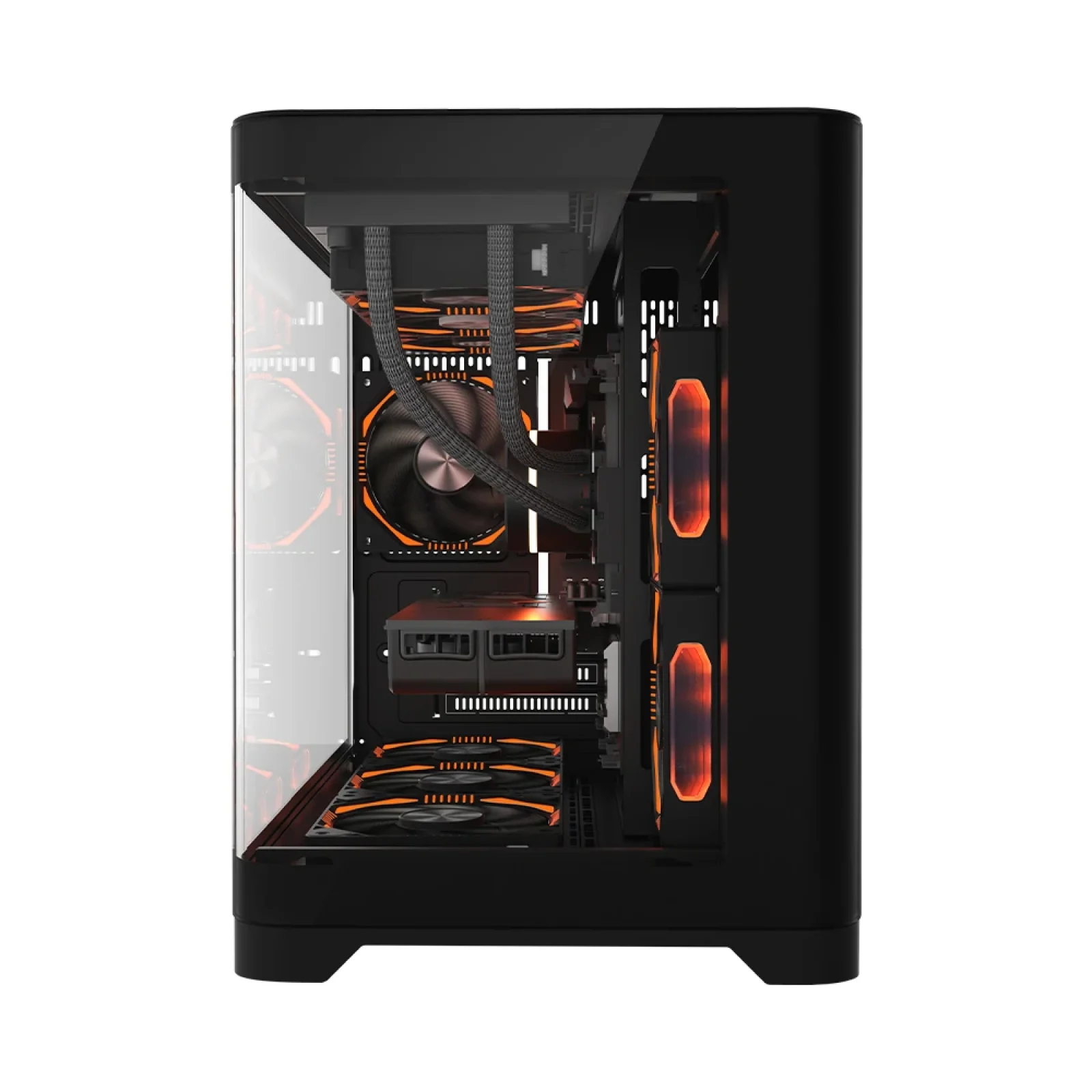 Корпус 1stPlayer UV6-2FCR(AP)-FC(AP) Black без БЖ UA