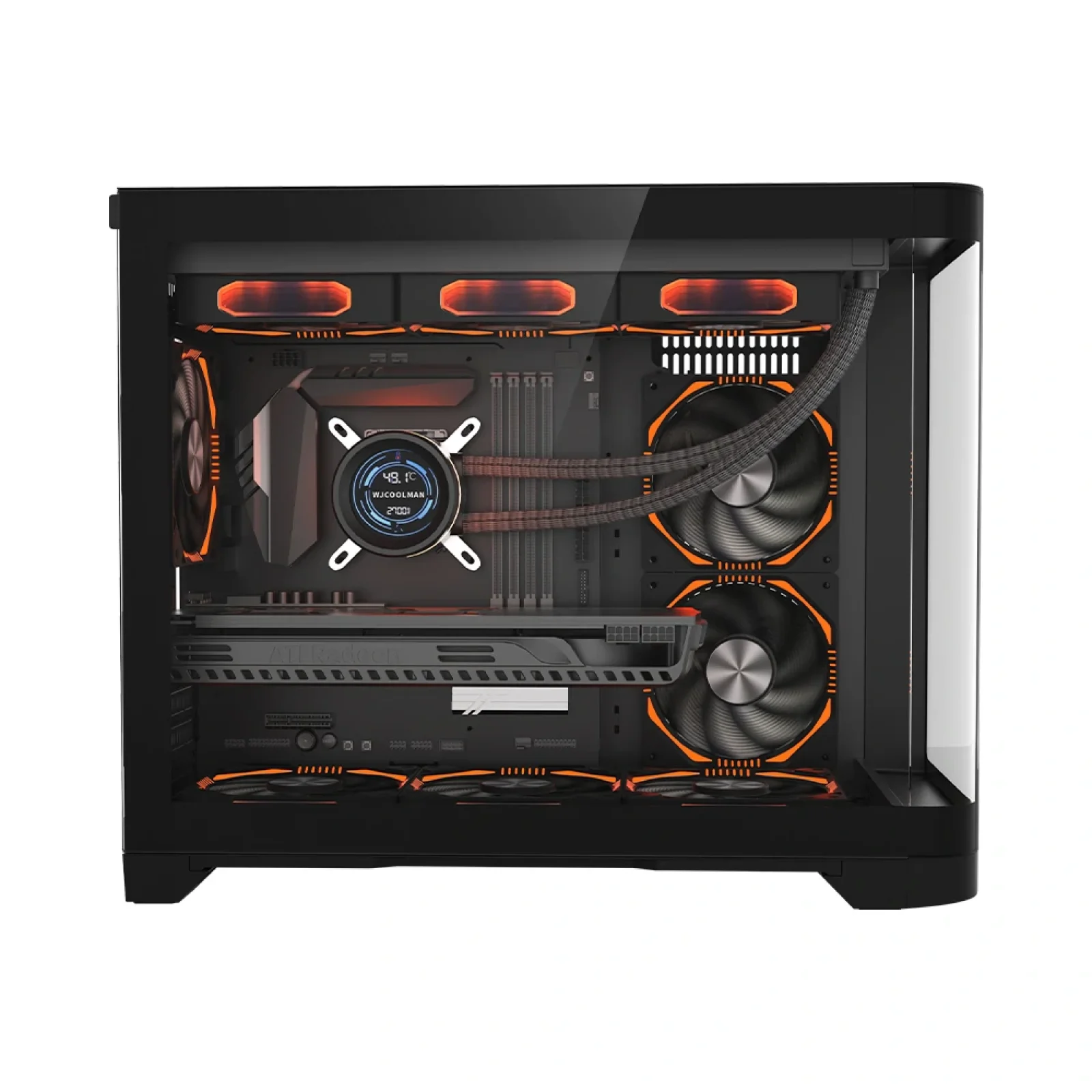 Корпус 1stPlayer UV6-2FCR(AP)-FC(AP) Black без БЖ UA