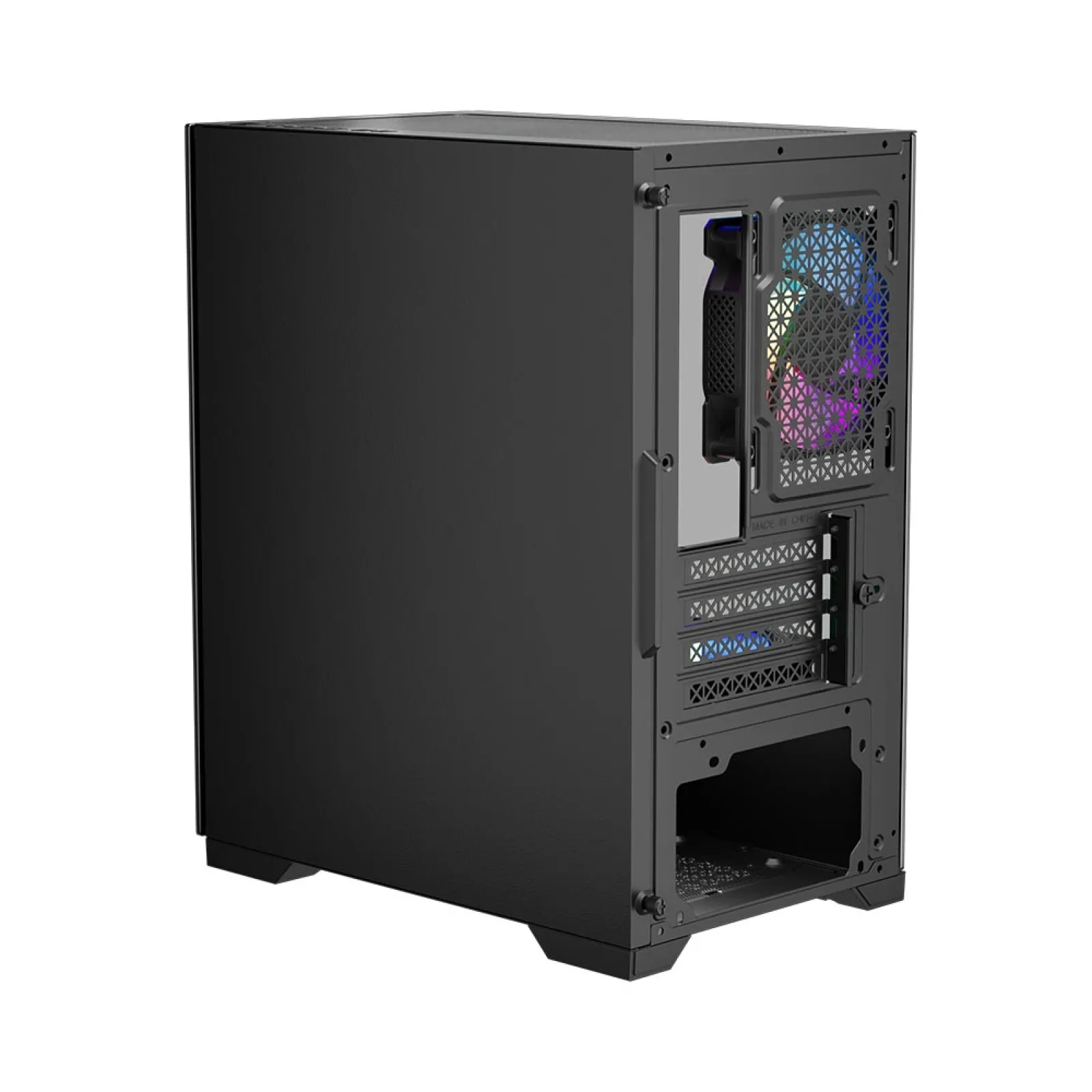 Корпус 1stPlayer X2-M-BK-4F1 Black без БЖ UA