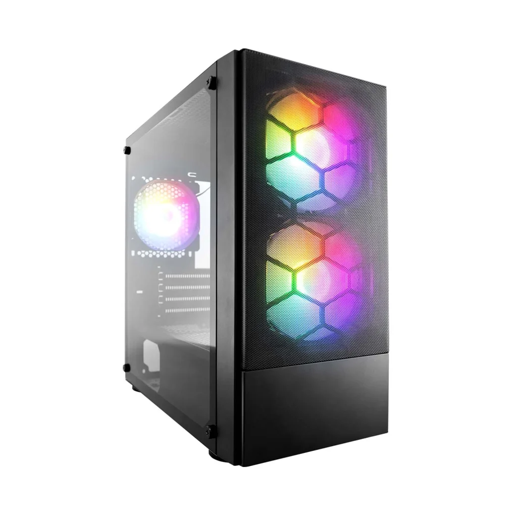 Корпус 1stPlayer X4-M-BK-2F1P-1F1 Black без БП UA