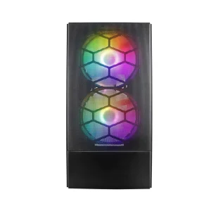 Корпус 1stPlayer X4-M-BK-2F1P-1F1 Black без БП UA
