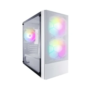 Корпус 1stPlayer X4-M-WH-2F1P-W-1F1-W White без БП UA