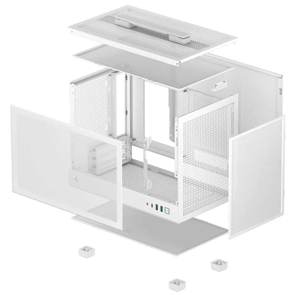 Корпус DeepCool CH160 White (R-CH160-WHNGI0-G-1) без БЖ UA