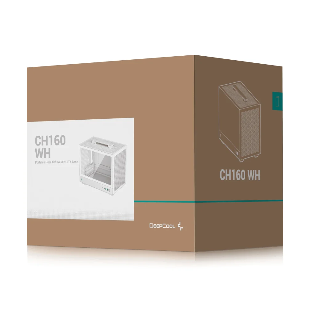 Корпус DeepCool CH160 White (R-CH160-WHNGI0-G-1) без БЖ UA