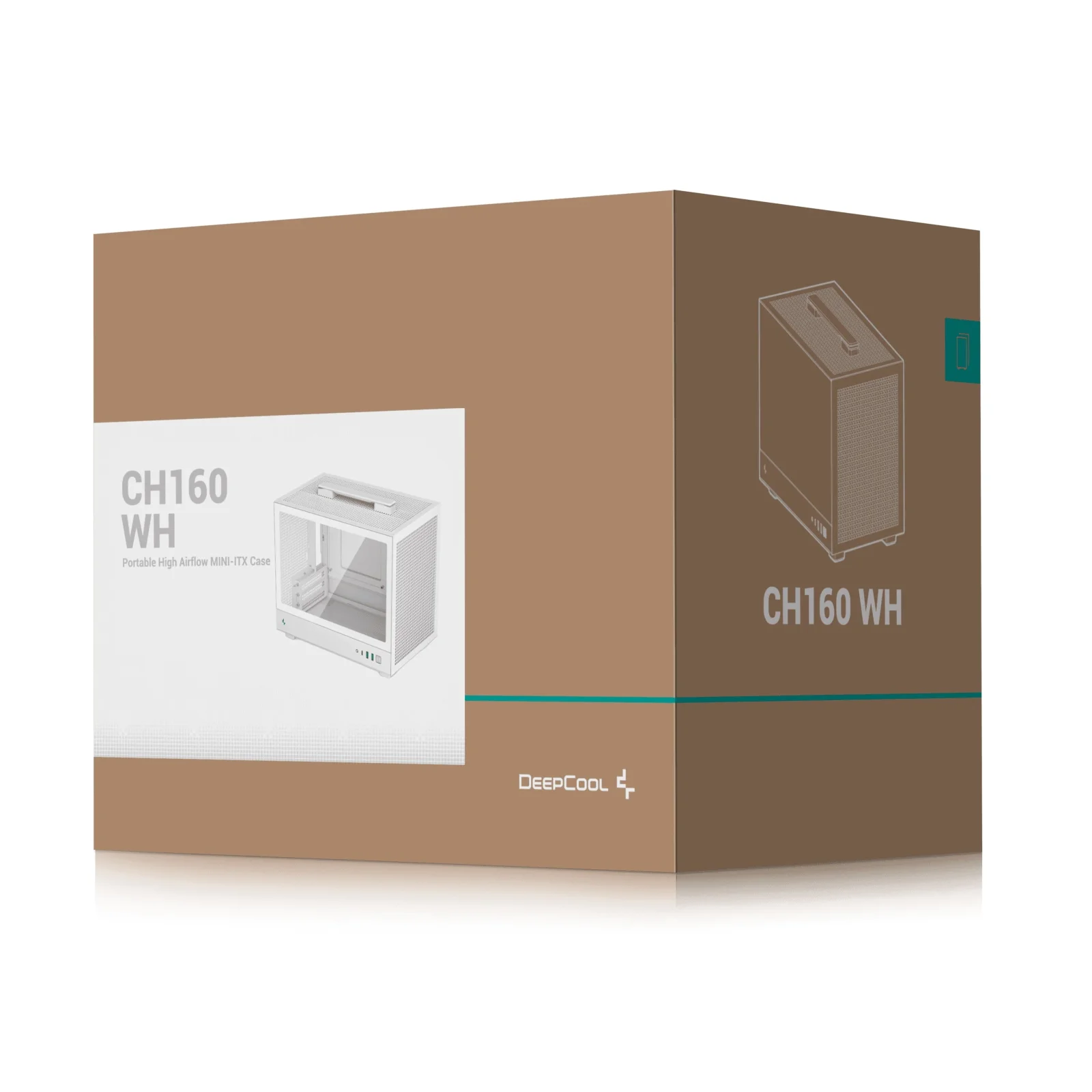 Корпус DeepCool CH160 White (R-CH160-WHNGI0-G-1) без БП UA