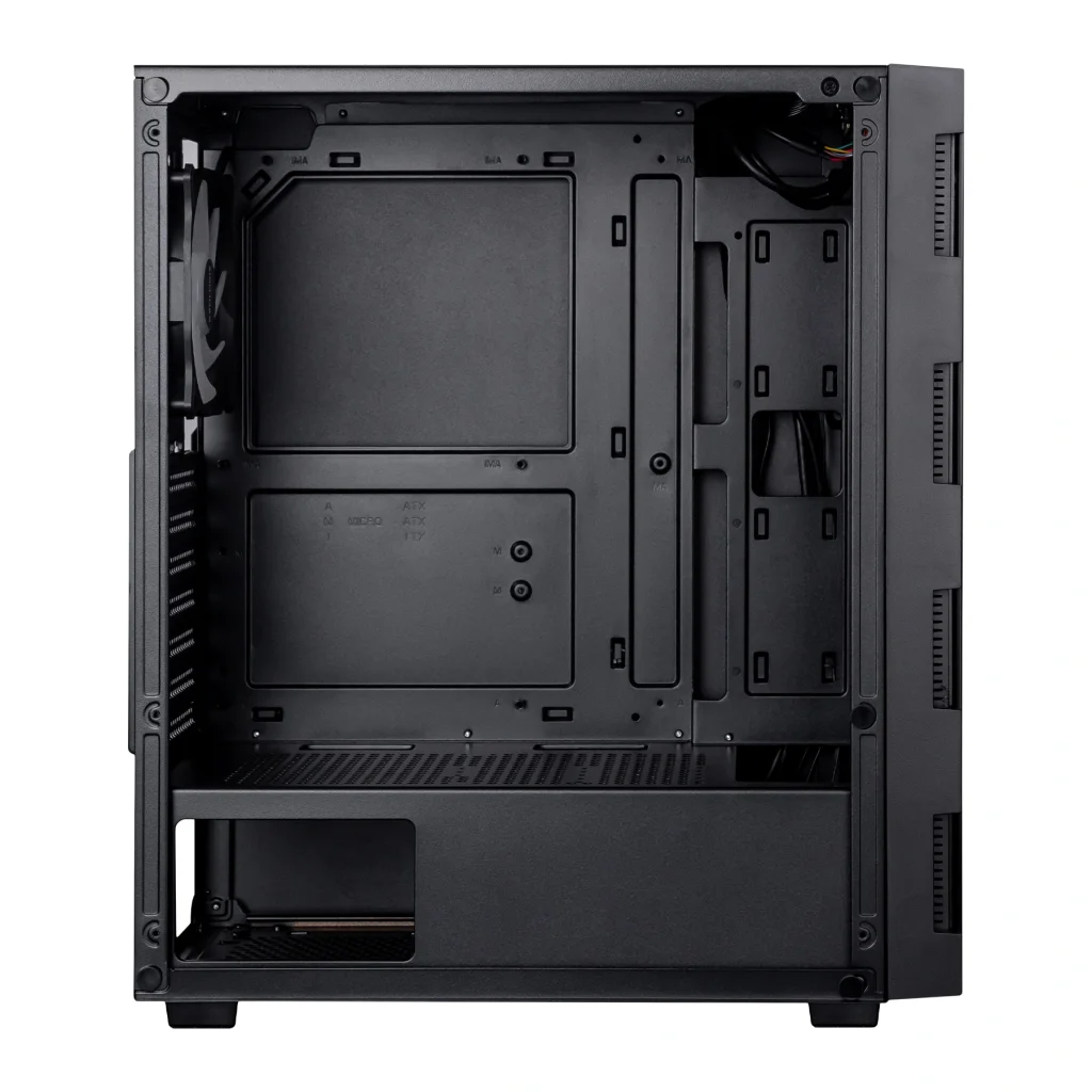 Корпус Prologix E114 Tempered Glass Black, E114 Black UA